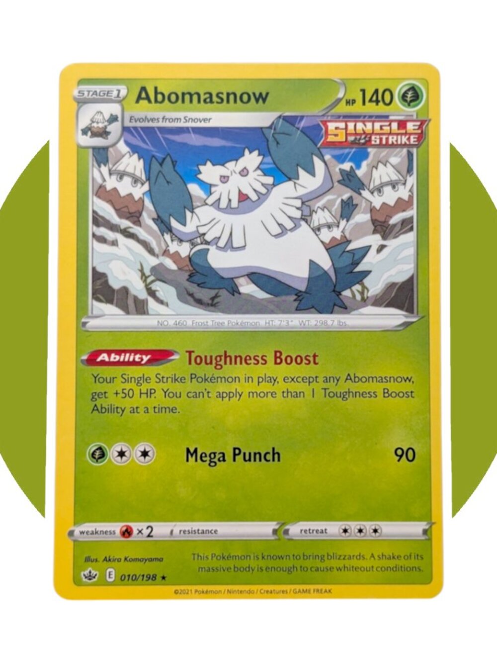 Chilling Reign Pokemon Card (M07): Abomasnow 010/198